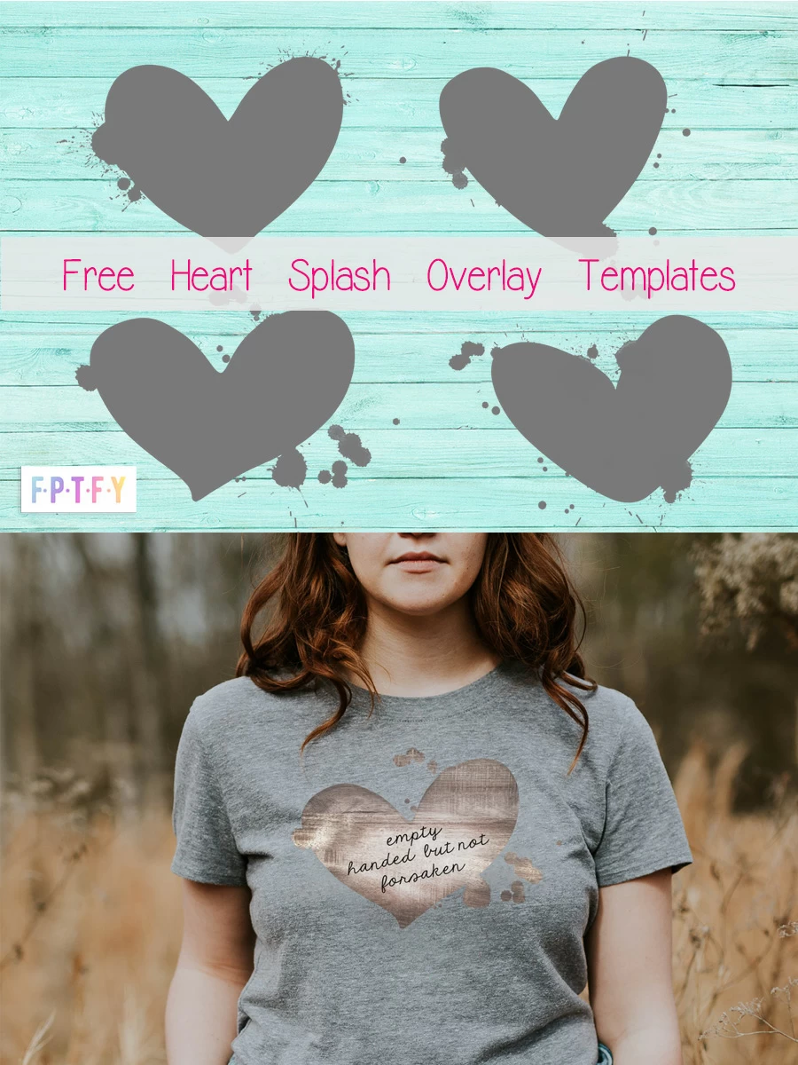 Free Heart Splash Overlay Images