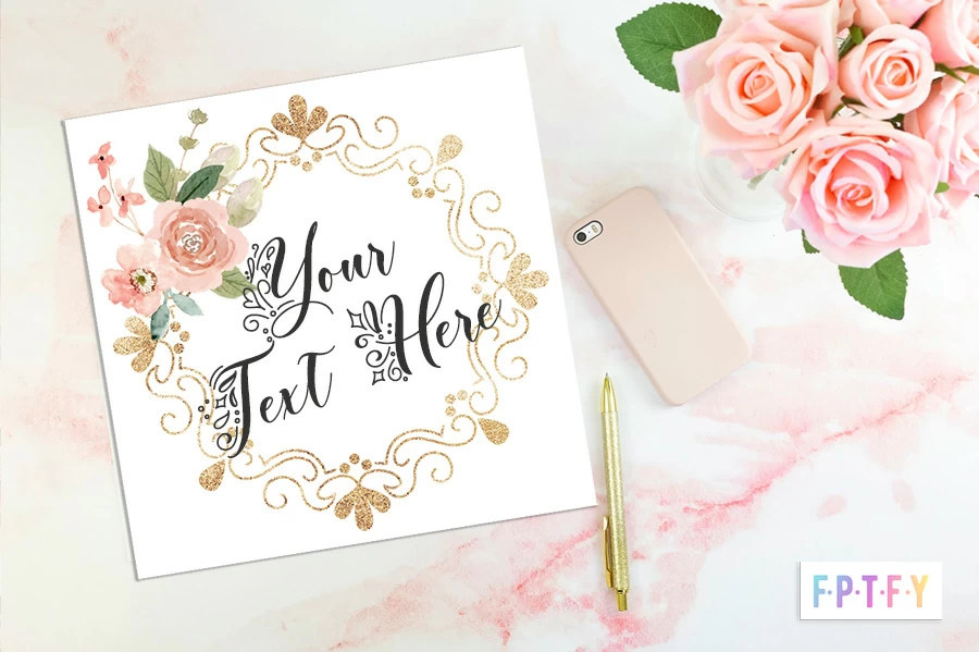 10 Free Bridal Gold Peach Digital Paper