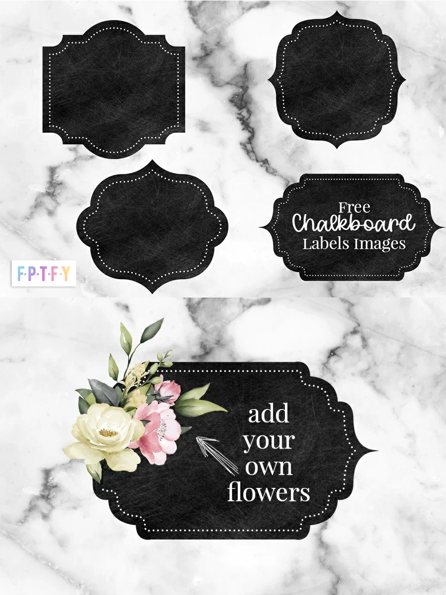 Free Chalkboard Image Labels