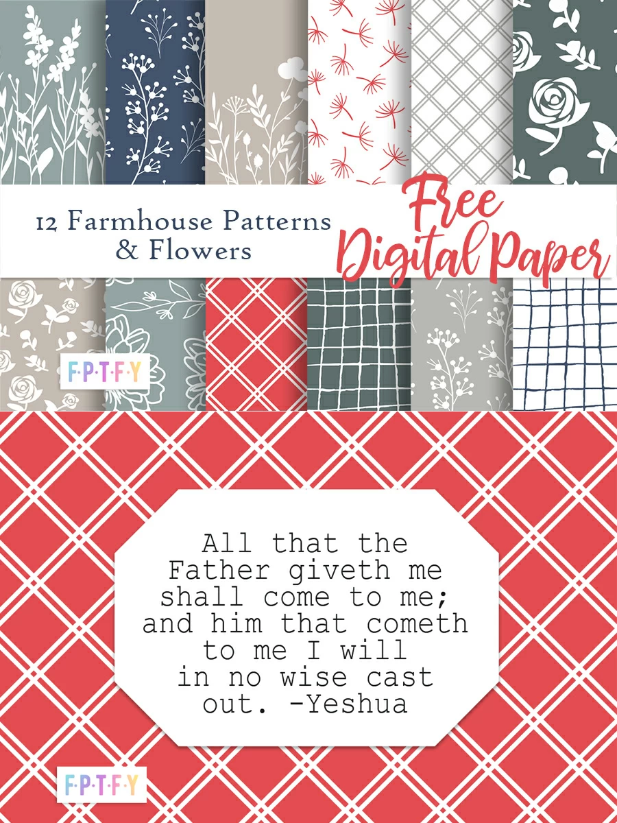 Free Farmhouse Patterns flowers