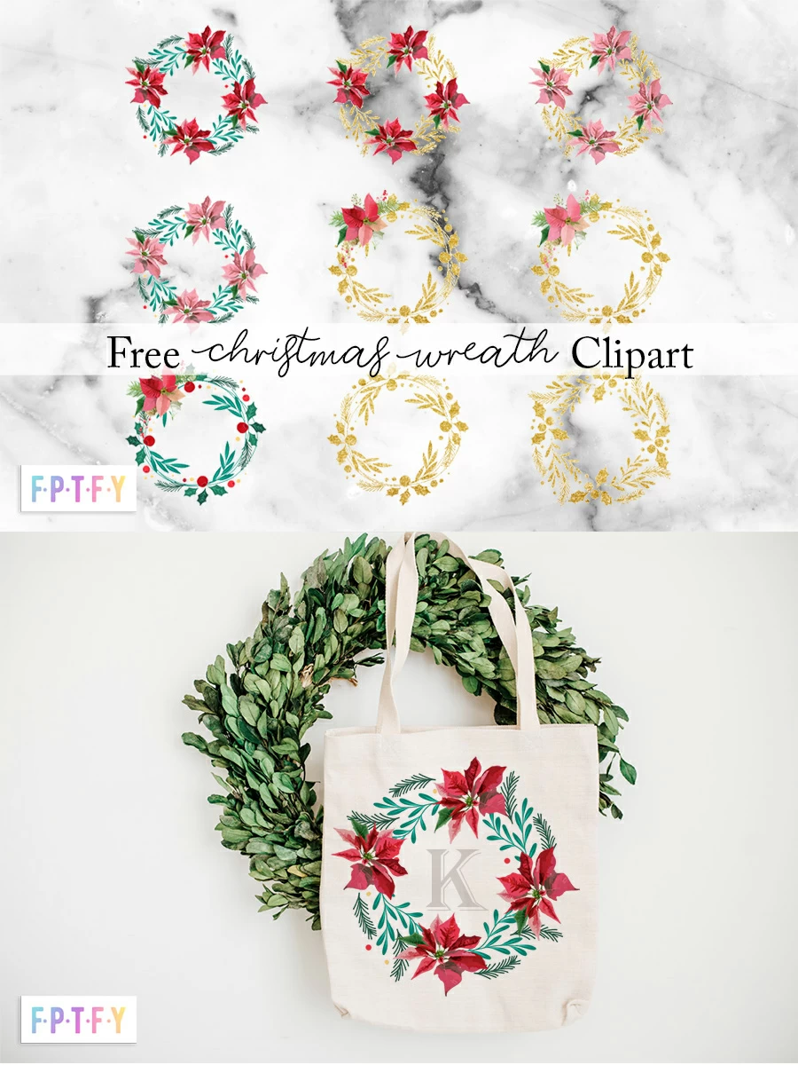 Free Christmas wreath Clipart