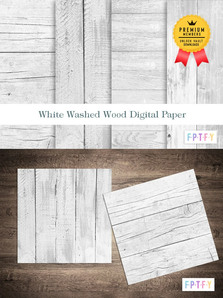 Whitewashed Wood Digital Paper