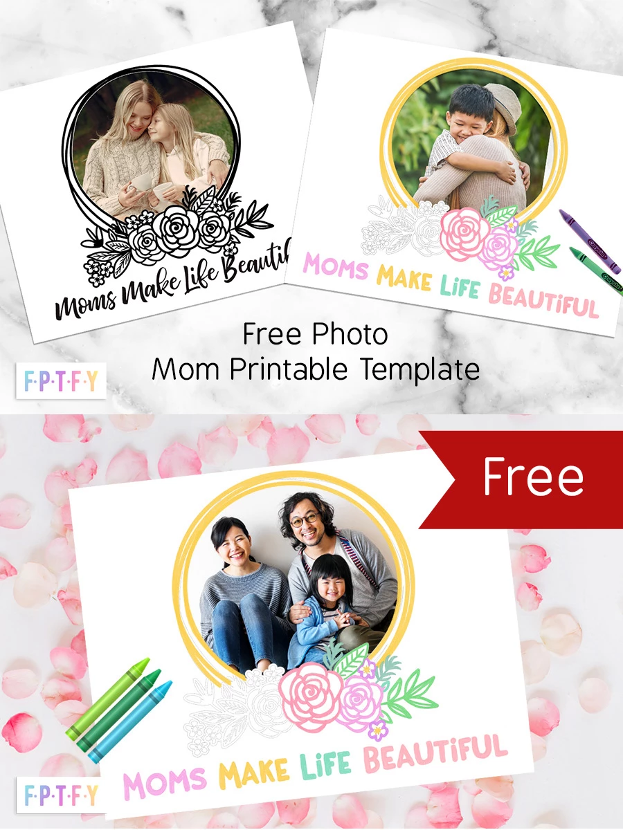 Free Photo Mom Printable Template