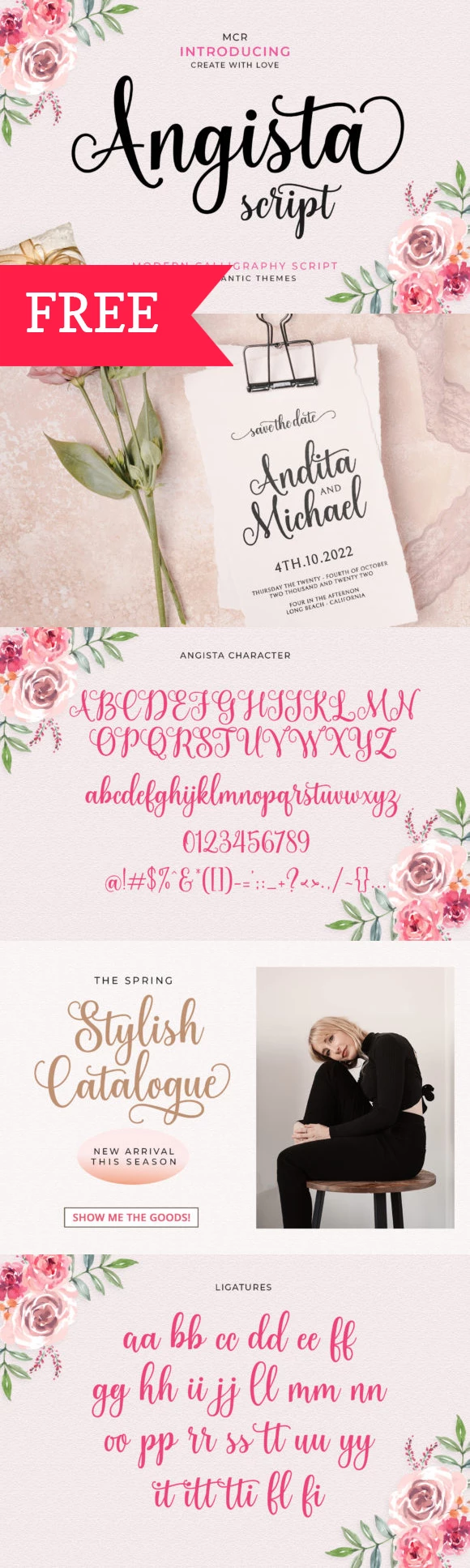 Free Angista Script Font