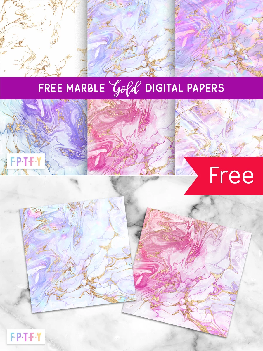 Free Marble Gold Digital Papers