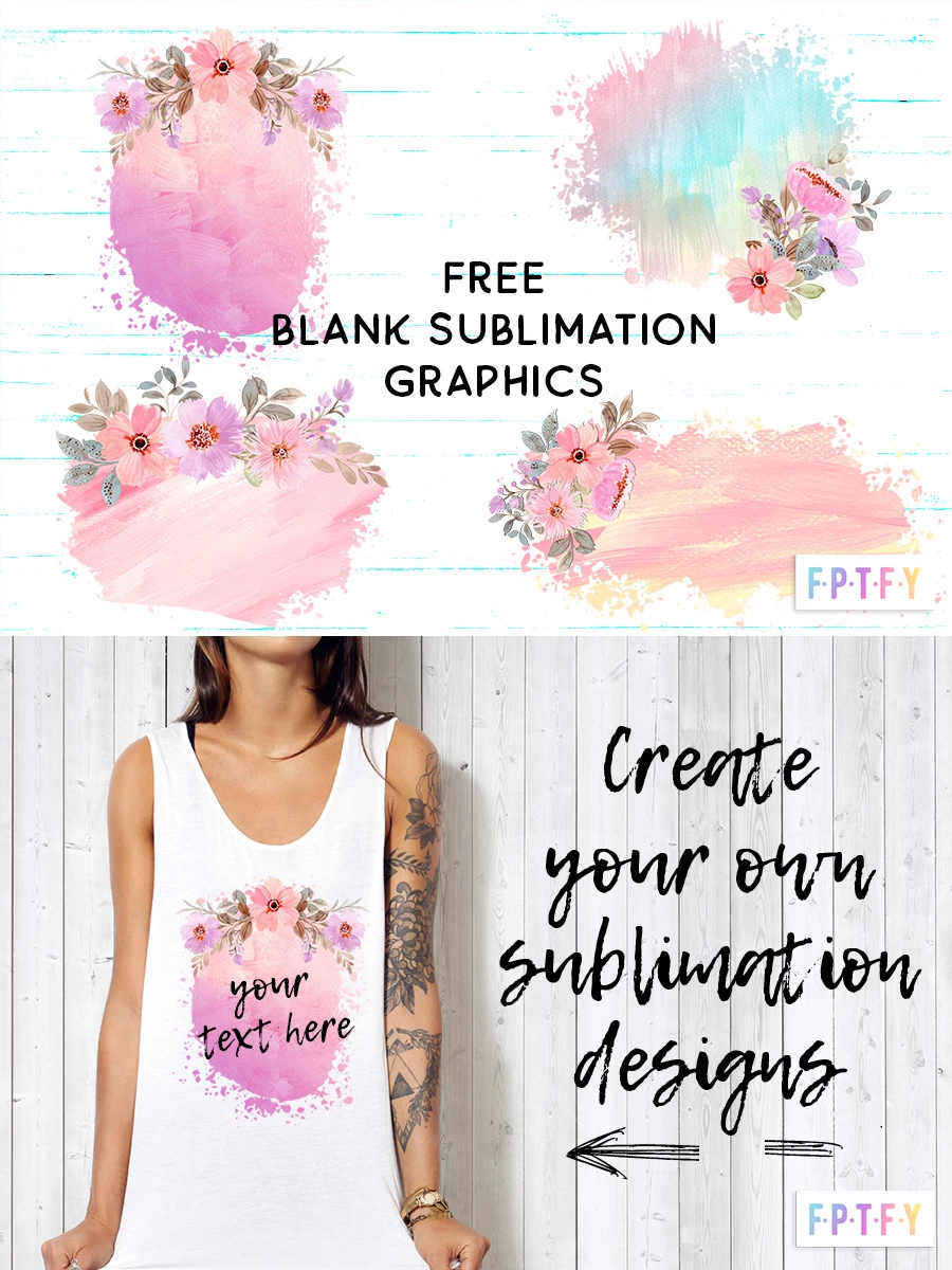 Free Blank Pink Sublimation Graphics