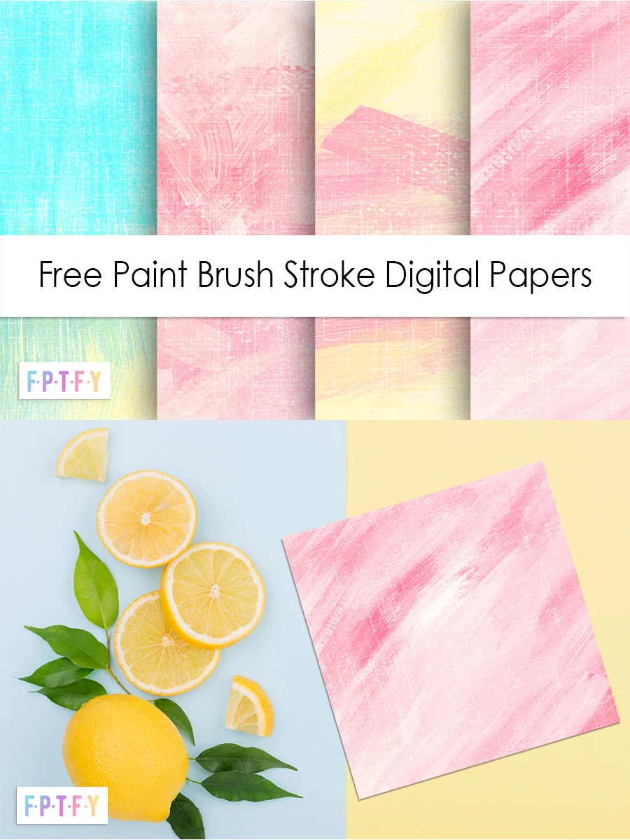 Free Paint Brush Stroke Digital Papers